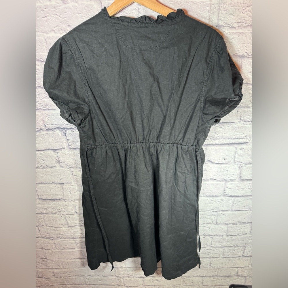 Converse solid black casual dress vneck women’s size large - Picture 5 of 10